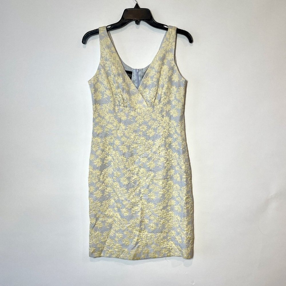 Bigio Collection Sleeveless Mini Dress Womens Size 8‎ Purple V-neck Lined Floral